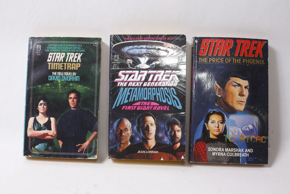 Vintage Star Trek Paperback Book Lot Pocket Size Sci-Fi ~ 260914-WH 1199